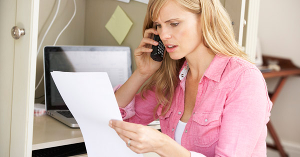 angry woman talking on phone