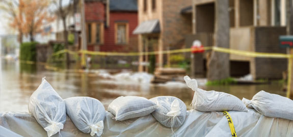 Flooded home